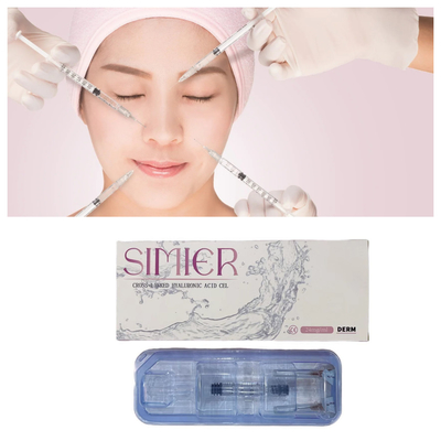 CE 1 ml Deep Derm Facial Dermal Filler Υαλουρονικό οξύ HA Σφραγιστικά χείλη Αντιγήρανση