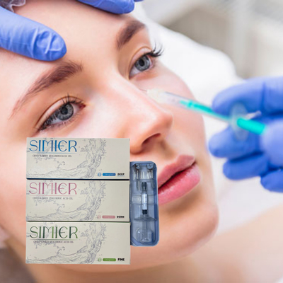 1 ml 2 ml Διασταυρωμένο υαλουρονικό οξύ 24mg/ ml HA Δερματικά γεμιστικά
