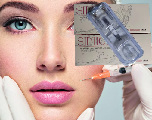 SIMIER 2 ml Αντι- ρυτίδες Ενέσιμο δερματικό γεμιστήρα με υαλουρονικό οξύ για το πρόσωπο