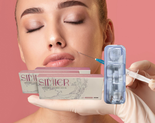 Ζελέ Cross Linked Hyaluronic Acid Lip Filler Anti Wrinkle 1 ml 2 ml Εναλλακτικό για τα χείλη