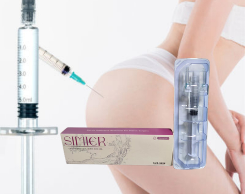 Ενέσεις Υαλουρονικού οξέος για τον πισινό 1 ml 2 ml 5 ml Δερματικά γεμιστικά για την αύξηση των πισινών